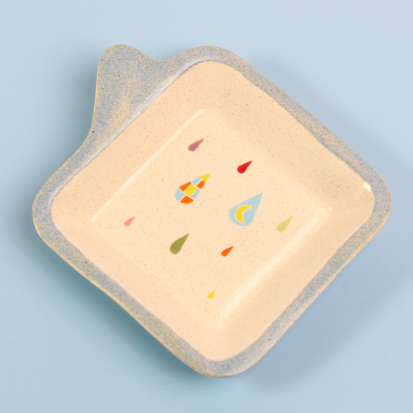 Rainbow Raindrops Dish