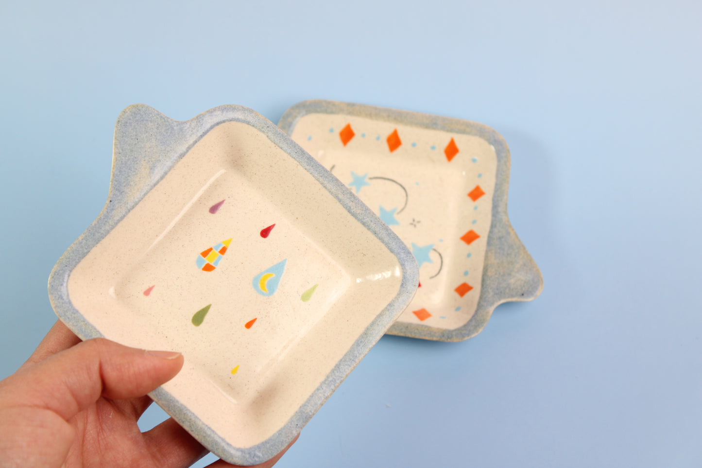 Rainbow Raindrops Dish