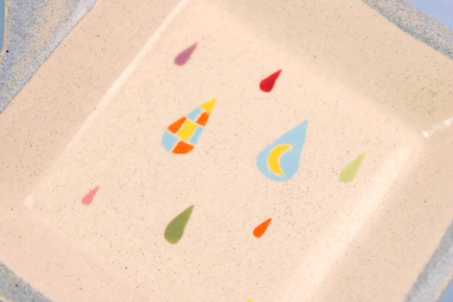 Rainbow Raindrops Dish