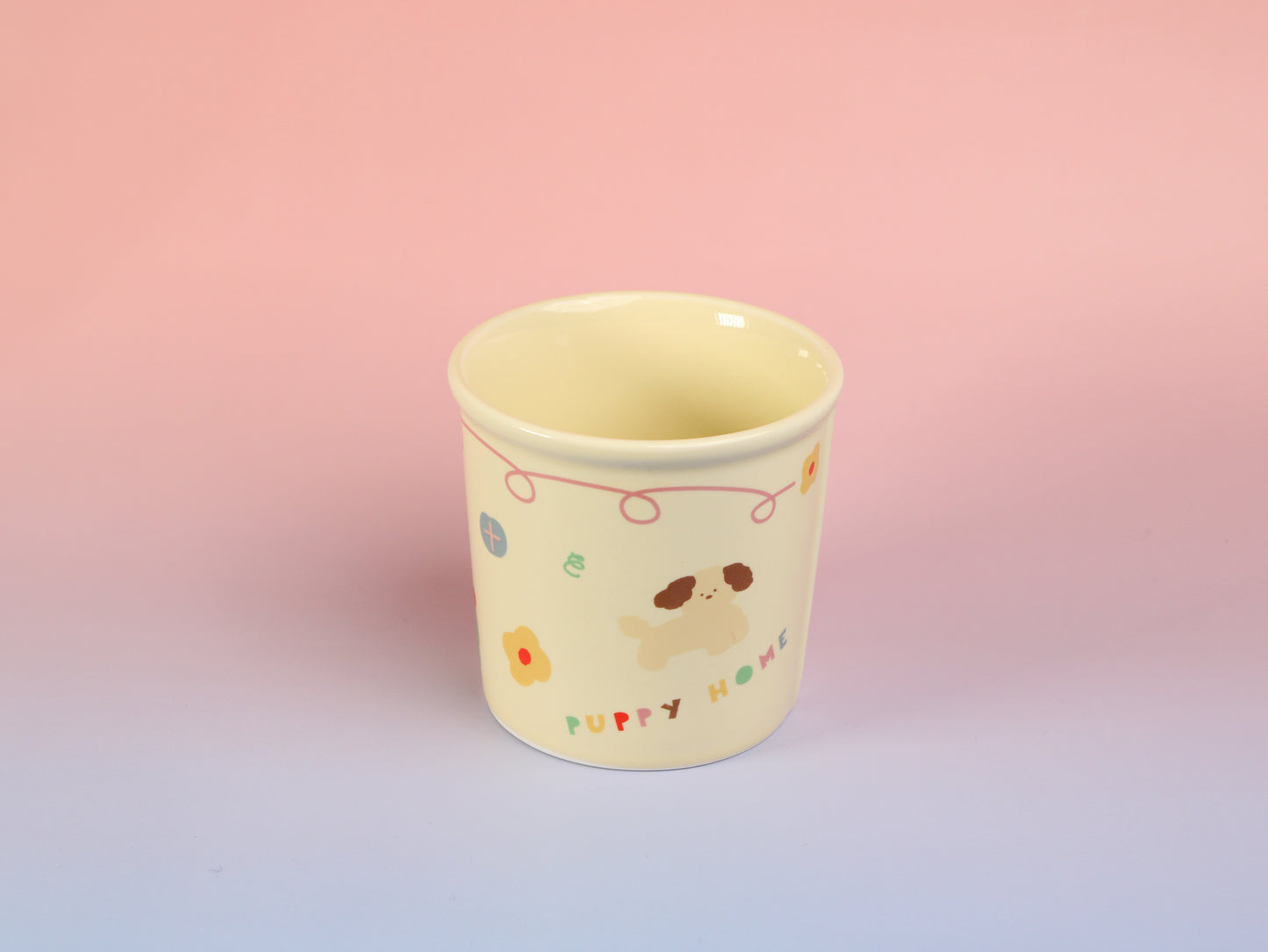 Cute Puppy Home Ceramic Mug - Kawaii Cartoon Dog Cup for Breakfast, Milk & Dessert, 9 oz
