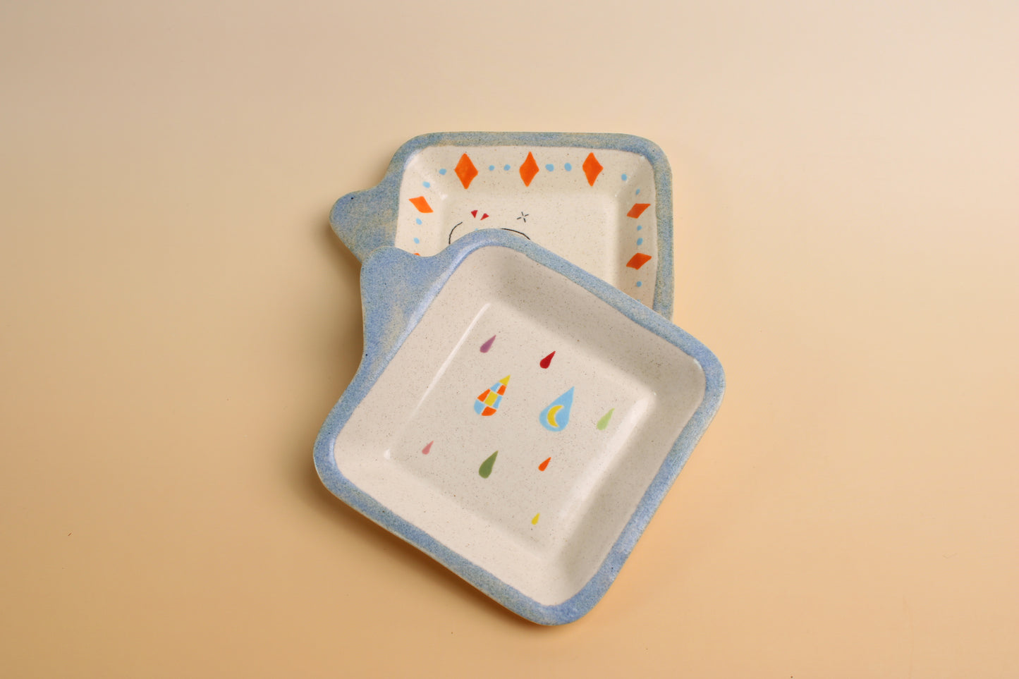 Rainbow Raindrops Dish