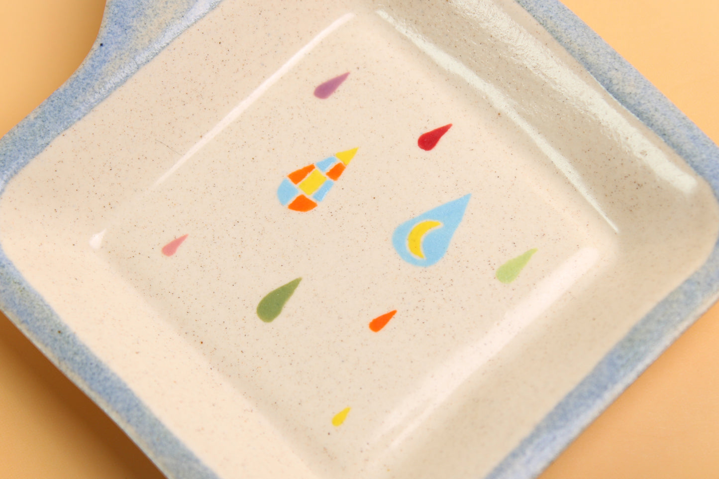 Rainbow Raindrops Dish