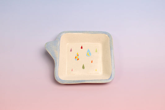 Rainbow Raindrops Dish